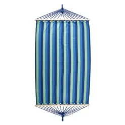 Juskys Hängematte Caracas 230 X 150 Cm In Grün-Blau – Doppelhängematte Aus Baumwolle Für 2 Personen Mit Kissen – Outdoor-Hängematte Bis 300 Kg -Grünwelt Exporteren Garten-Winkel e195e9ede5d3fa7c00ae8a9783b5315b