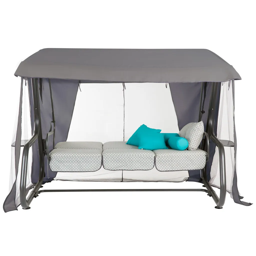 Hollywoodschaukel Gartenschaukel Liegefunktion Schaukel Moskitonetz Bettfunktion 9 Hollywoodschaukel Gartenschaukel Liegefunktion Schaukel Moskitonetz Bettfunktion – Bild 9