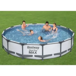 Bestway Frame Pool "Steel Pro" Set - Rund, 427 X 84 Cm; 56595 -Grünwelt Exporteren Garten-Winkel e1ec92ef8b1c58d55161f542784b9743