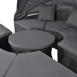 Juskys 2in1 XXL Polyrattan Sonneninsel & Sitzgruppe Puerto Plata – Set Mit Dach, Kissen, Tisch Und Hockern – Liegeinsel Lounge Wetterfest Garten 21 Juskys 2in1 XXL Polyrattan Sonneninsel & Sitzgruppe Puerto Plata – Set Mit Dach, Kissen, Tisch Und Hockern – Liegeinsel Lounge Wetterfest Garten -Grünwelt Exporteren Garten-Winkel e20a435f88e7097ae3796199797c7819
