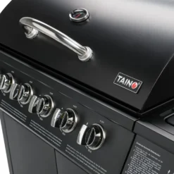 TAINO BASIC 6+1 Gasgrill Mit Seitenbrenner 6 Brenner Edelstahl-Brenner Grillwagen BBQ Schwarz -Grünwelt Exporteren Garten-Winkel e20b96bb228fe852eea3cbdd0edb2ab2