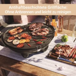 SUNTEC Elektrogrill BBQ-9295 Auch Als Tischgrill Geeignet | Grill Mit Abnehmbarem Deckel Und Regulierbaren Thermometer | Ideal Für Balkon, Garten, Outdoor Und Camping | Barbecue Für Mehrere Personen -Grünwelt Exporteren Garten-Winkel e25f7172eab0f9a1dbb1b324fb74888e