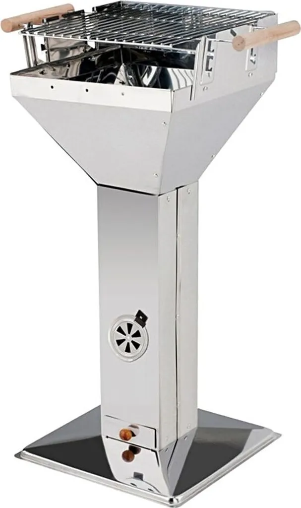 Holzkohle BBQ Grill Trichtergrill Edelstahl 1 Holzkohle BBQ Grill Trichtergrill Edelstahl