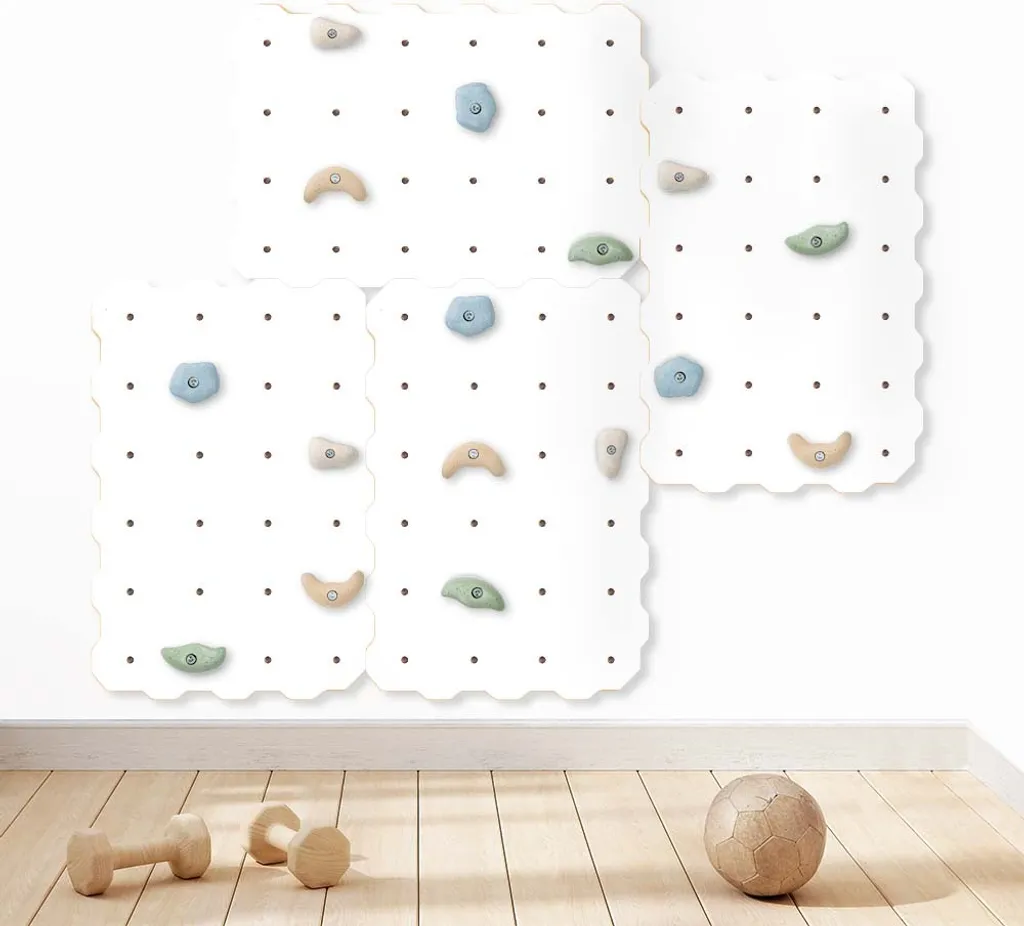MAMOI® Kletterwand Für Kinderzimmer, Klettergerüst Und Spielgeräte Indoor, Klettern Mit Klettergriffe Für Kinder, Klettersteine, Kletterturm Mit Griffe, Turngeräte 100% ECO 4 MAMOI® Kletterwand Für Kinderzimmer, Klettergerüst Und Spielgeräte Indoor, Klettern Mit Klettergriffe Für Kinder, Klettersteine, Kletterturm Mit Griffe, Turngeräte 100% ECO – Bild 4