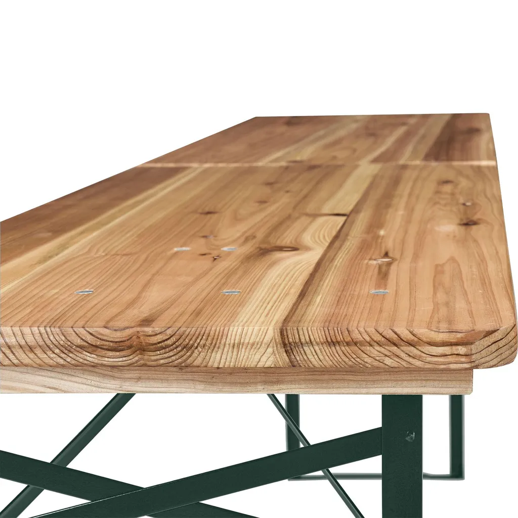 Juskys Bierzeltgarnitur 3-teilig Biertischgarnitur Mittig Klappbar 220 Cm - Gartenmöbel Set Aus Tannenholz Biertisch Bierbänke Festzeltgarnitur Natur 15 Juskys Bierzeltgarnitur 3-teilig Biertischgarnitur Mittig Klappbar 220 Cm - Gartenmöbel Set Aus Tannenholz Biertisch Bierbänke Festzeltgarnitur Natur – Bild 15