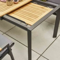 Zurigo Auszietisch 180/240x90cm Teakholz / Anthrazit -Grünwelt Exporteren Garten-Winkel e5ff4ecebad8e3664b65563e373d10f7
