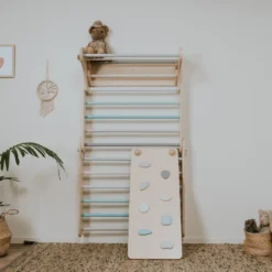 Leg&go Klettergerüst Sprossenwand Mit Rampe / Rutsche Indoor, 2in1 Kletterdreieck Sprossenwand Aus Holz, Pastell -Grünwelt Exporteren Garten-Winkel e6b65fbd5476f371e3f6a08cb5f3ea4a