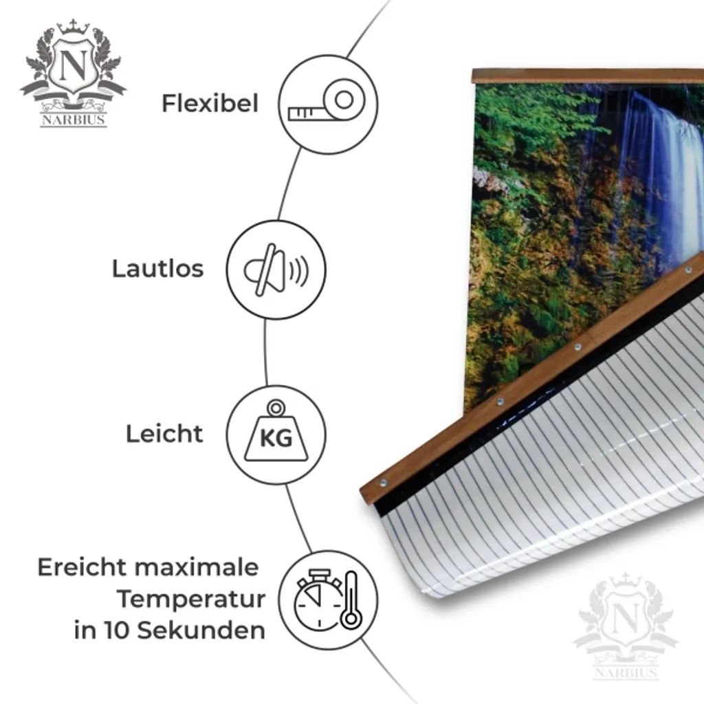 Infrarotheizung 500 Watt Bildheizung Heizbild Infrarot Bild Heizer Herbstwald 105 X 60 Cm A++ 3 Infrarotheizung 500 Watt Bildheizung Heizbild Infrarot Bild Heizer Herbstwald 105 X 60 Cm A++ – Bild 3