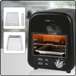 Clatronic EBG 3760 Elektro Beef-Grill, Keramischer Infrarot- Hochleistungsbrenner Mit 1600 Watt, Perfekte Steakergebnisse In Unter 45 Sekunden, 5 Elektrische Grillprogramme, LED-Display, In- Und Outdoor Schwarz -Grünwelt Exporteren Garten-Winkel e72897816ce76d1178bf7c178f946a8d