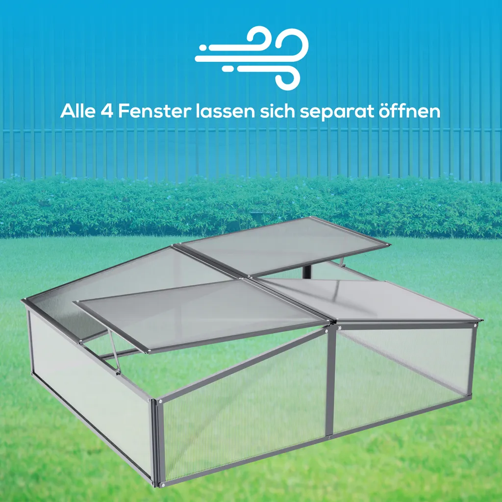 TroniTechnik Frühbeet Mini Gewächshaus Calla Mit Dachfenster, UV-Schutz 8 TroniTechnik Frühbeet Mini Gewächshaus Calla Mit Dachfenster, UV-Schutz – Bild 8