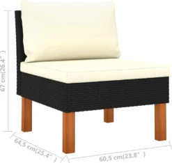 VidaXL 4-tlg. Garten-Lounge-Set Mit Kissen Poly Rattan Schwarz 17 VidaXL 4-tlg. Garten-Lounge-Set Mit Kissen Poly Rattan Schwarz -Grünwelt Exporteren Garten-Winkel e79c01a3abb6416cf5afa7b599e5ff2f