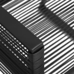 VidaXL Gartenstühle 4 Stk. Seil Rattan Schwarz -Grünwelt Exporteren Garten-Winkel e873a15e4aaa4c7fc697d8ae44018707