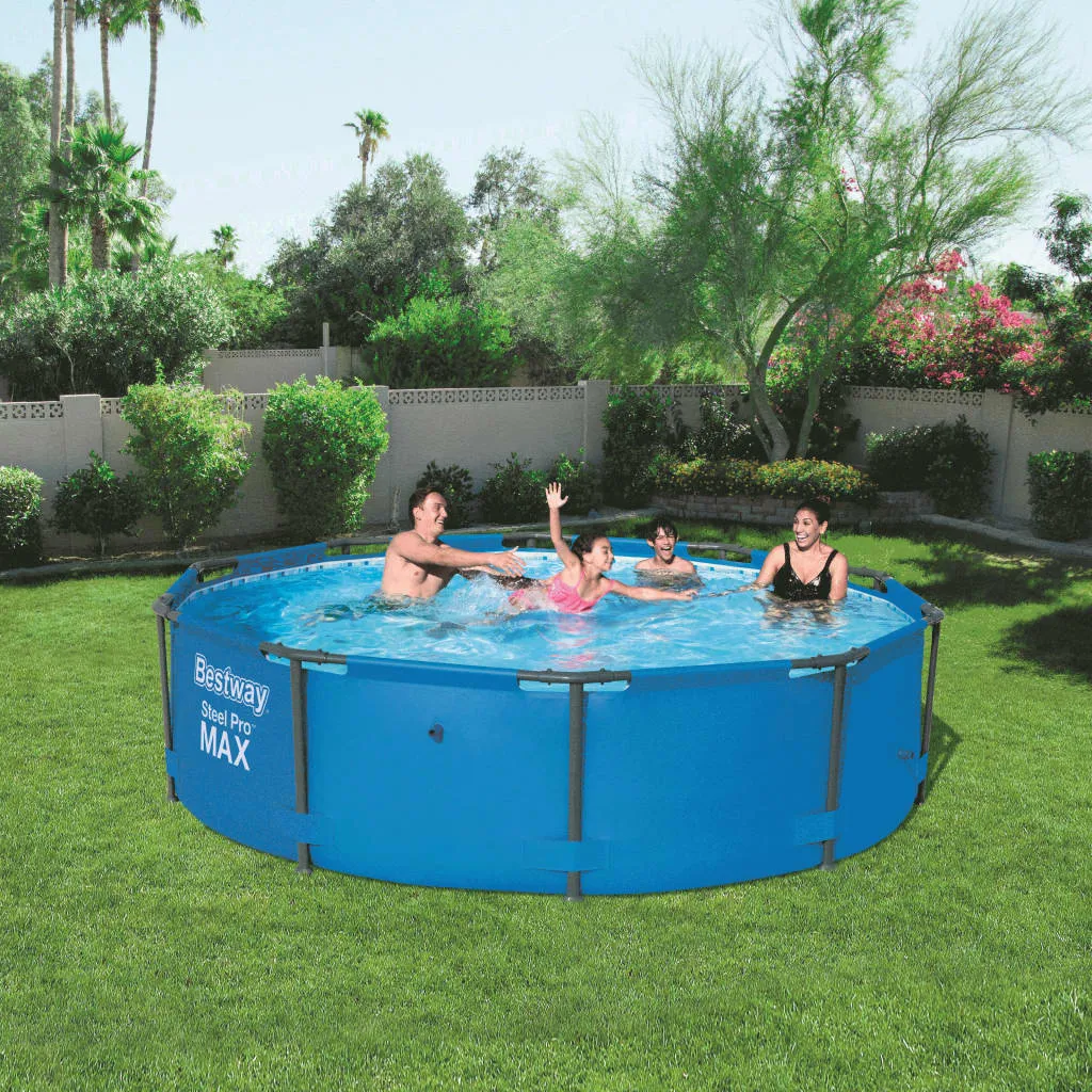Bestway Frame Pool “Steel Pro™” 305x76 Cm - Rund - 4.678 L; 56406 2 Bestway Frame Pool “Steel Pro™” 305x76 Cm - Rund - 4.678 L; 56406 – Bild 2