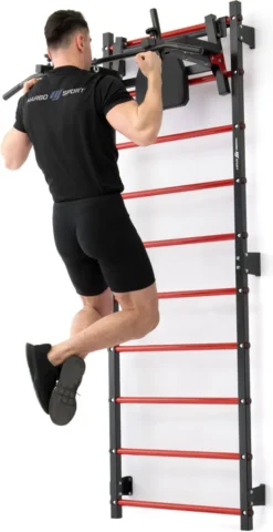 Marbo Sport Set MHU1 | Sprossenwand Zur Wandmontage 230 X 81 Cm MH-U204 + Multifunktionelle Klimmzugstange Für Die Wandmontage (2in1) MH-U205 -Grünwelt Exporteren Garten-Winkel e8eb9ca1634b032e2e7caf6bcd234a98