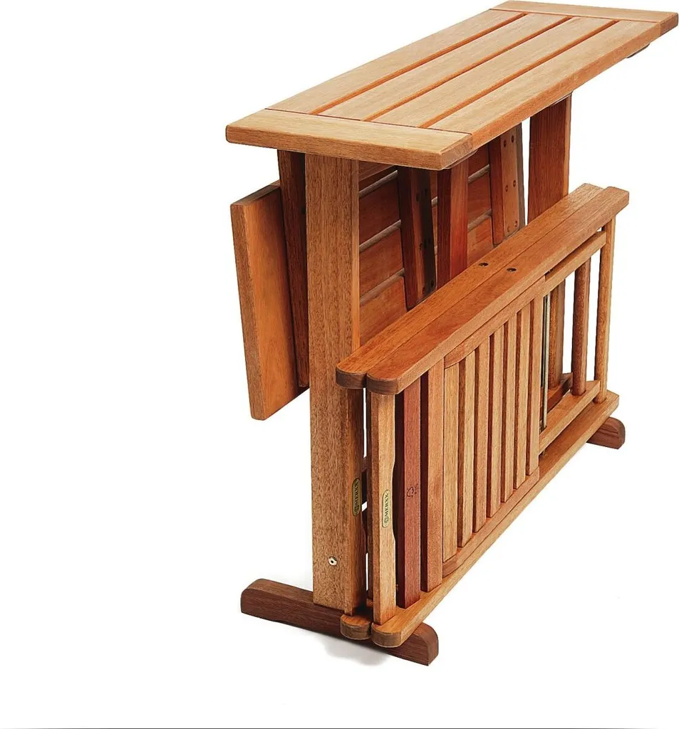 Merxx Gartentisch Porto Klappbar Eukalyptus Natur 90 Cm X 60 Cm X 72 Cm 5 Merxx Gartentisch Porto Klappbar Eukalyptus Natur 90 Cm X 60 Cm X 72 Cm – Bild 5