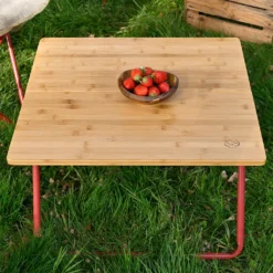 Zusammenklappbarer Beistelltisch Holz, Outdoor Campingtisch Klappbar Für Camping Und Garten, 58 X 38 X 58 Cm, Bambus, Inkl. Tragetasche -Grünwelt Exporteren Garten-Winkel e9e18161964eee07b5de3d964dd5f1ab