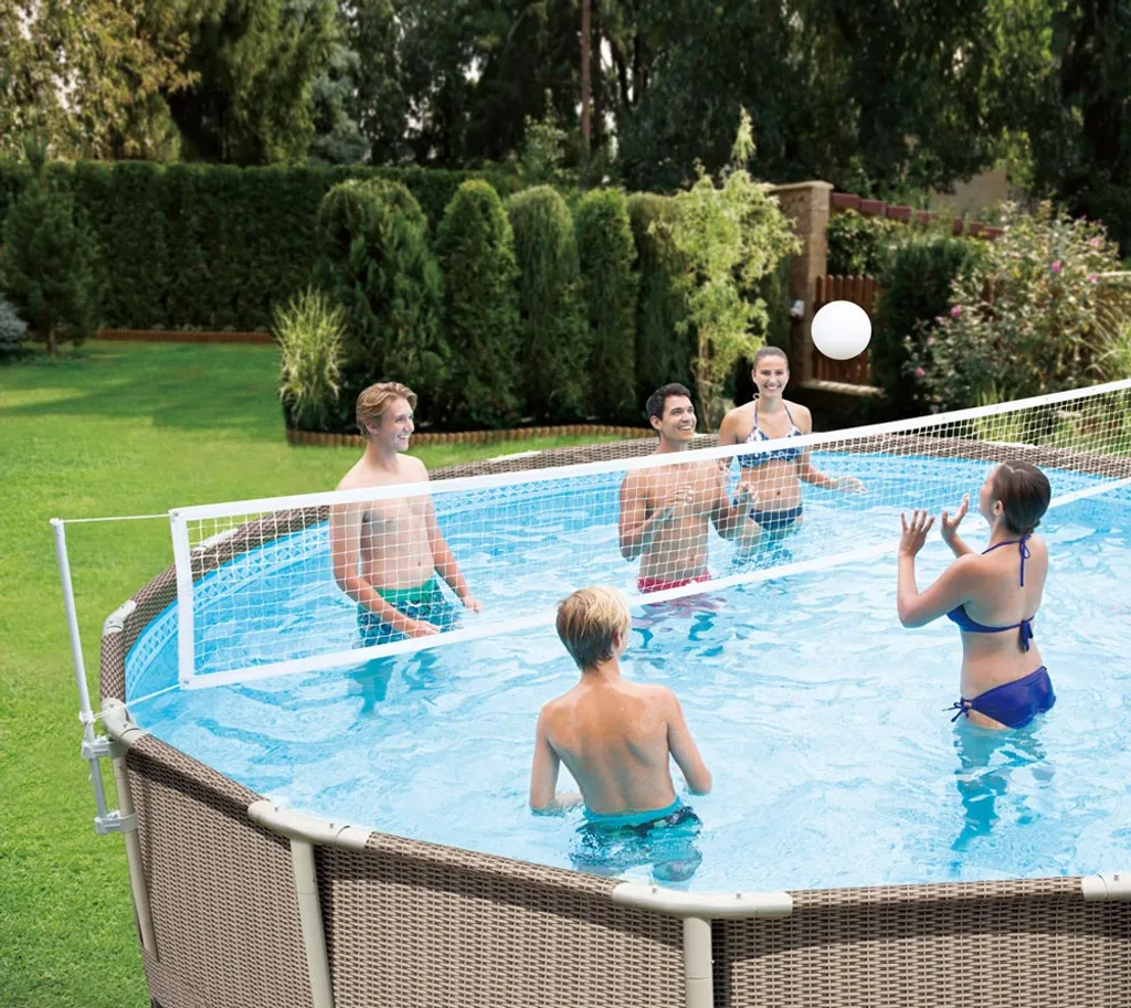 Summer Waves Poolspiel Volleyball Netz Tor Frame Pool Zubehör 60x3x88 Cm 2 Summer Waves Poolspiel Volleyball Netz Tor Frame Pool Zubehör 60x3x88 Cm – Bild 2