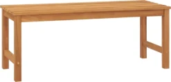 VidaXL Gartenbank 114 Cm Massivholz Teak