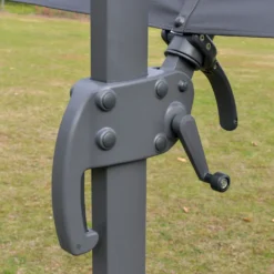 Outsunny Sonnenschirm 3x3m Ampelschirm Alu Roma Schirm Mit Solar-LED-Lichtern Neigbar Dunkelgrau 17 Outsunny Sonnenschirm 3x3m Ampelschirm Alu Roma Schirm Mit Solar-LED-Lichtern Neigbar Dunkelgrau -Grünwelt Exporteren Garten-Winkel eb43eaea78c59a4a5e59734f9136369a