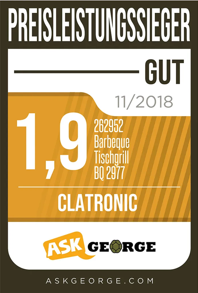 CLATRONIC Barbecue-Tischgrill BQ 2977 N Schwarz 7 CLATRONIC Barbecue-Tischgrill BQ 2977 N Schwarz – Bild 7