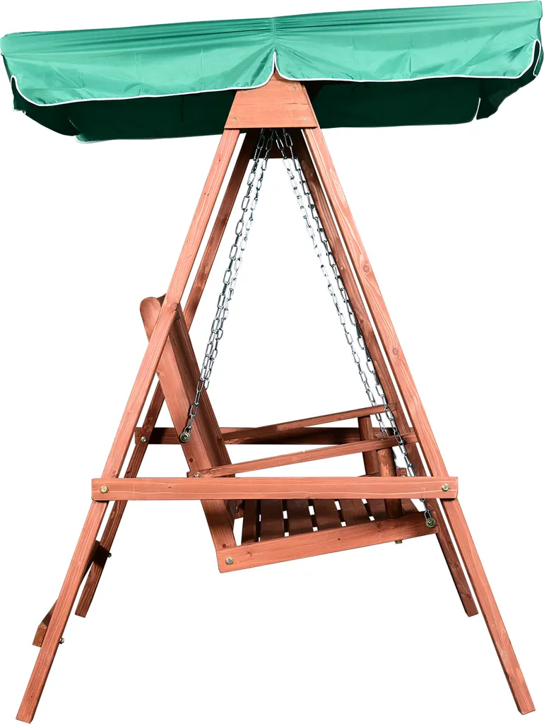 Outsunny Gartenschaukel Für 2 Personen, Hollywoodschaukel, Schaukelbank Mit Dach, Massivholz, Grün, 160 X 120 X 165 Cm 5 Outsunny Gartenschaukel Für 2 Personen, Hollywoodschaukel, Schaukelbank Mit Dach, Massivholz, Grün, 160 X 120 X 165 Cm – Bild 5