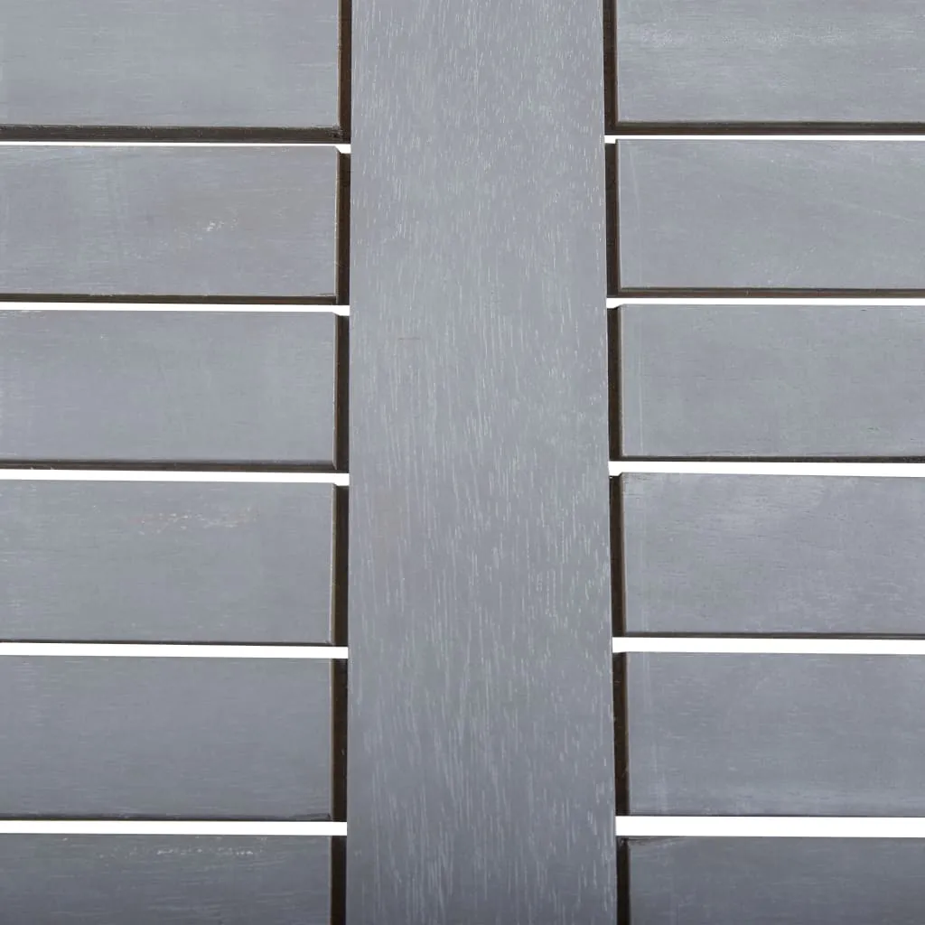 VidaXL Gartentisch Grau 80x80x74 Cm Akazie Massivholz 4 VidaXL Gartentisch Grau 80x80x74 Cm Akazie Massivholz – Bild 4