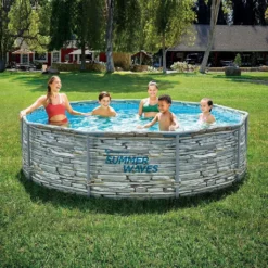 Summer Waves Rundpool Steinoptik, Ø 305 X 76 Cm -Grünwelt Exporteren Garten-Winkel edb3d6f65a482dbde6c8349b79782137