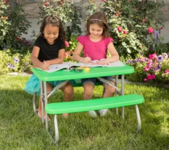 Lifetime Kunststoff Picknicktisch Kinder Grün -Grünwelt Exporteren Garten-Winkel efa80baca354580e76bcba202f978513