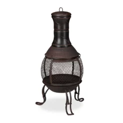 Relaxdays Aztekenofen Für Garten Rot-bronze -Grünwelt Exporteren Garten-Winkel efc2c7ce715c3c168f1012fac19e1180