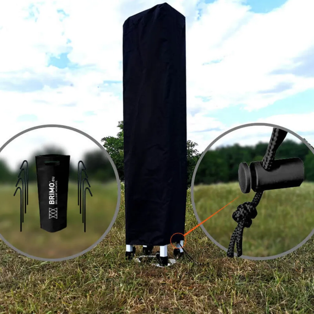 Gartenzelt 2x3m - Ohne 3 Wänden - Beige 2 Gartenzelt 2x3m - Ohne 3 Wänden - Beige – Bild 2