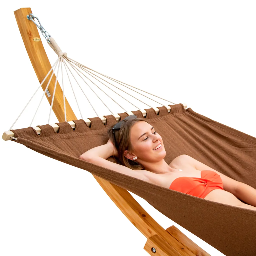 XXL Hängematte Mit Gestell - Holz Hängemattengestell 3 XXL Hängematte Mit Gestell - Holz Hängemattengestell – Bild 3