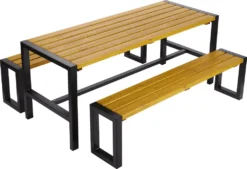 Natura Festzeltgarnitur MODERN 160 X 70 (Tisch + 2 Bänke)