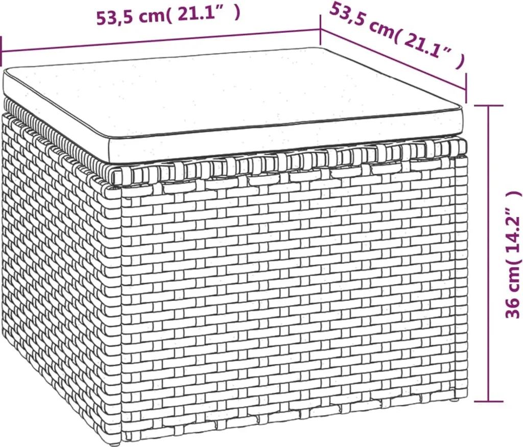 VidaXL 3-tlg. Garten-Lounge-Set Mit Kissen Grau Poly Rattan 9 VidaXL 3-tlg. Garten-Lounge-Set Mit Kissen Grau Poly Rattan – Bild 9