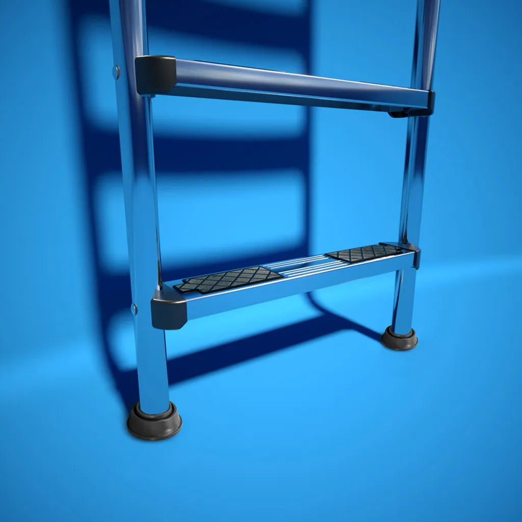 Interline Edelstahl Einstiegsleiter 4 Stufen 3 Interline Edelstahl Einstiegsleiter 4 Stufen – Bild 3