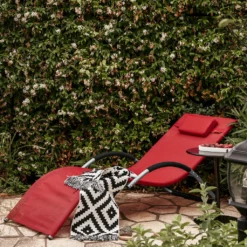 SoBuy OGS38-R Sonnenliege Gartenliege Relaxstuhl Liegestuhl Mit Kopfkissen Rot BHT Ca: 55x67x165cm 9 SoBuy OGS38-R Sonnenliege Gartenliege Relaxstuhl Liegestuhl Mit Kopfkissen Rot BHT Ca: 55x67x165cm -Grünwelt Exporteren Garten-Winkel f159714386e4c09aa98db55b5541a2fc