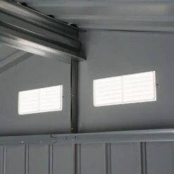 Outsunny Gerätehaus Mit Fundament Geräteschuppen Gartenhaus Garten Schuppen Metall Gelb 277 X 195 X 192 Cm -Grünwelt Exporteren Garten-Winkel f1884ce61fb6b9797d692ec3d0aa43f6