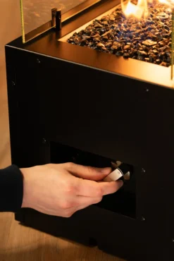 Planika Rio Gas Feuerstelle, Schwarz, Außenkamin, Outdoor, Rechteckig, Mit Glaskieselsteinen - Wetterfest, Terrassenheizung, Gasofen, Für Garten & Patio -Grünwelt Exporteren Garten-Winkel f1b15ef5e12cb63526738cc9daa78ef5