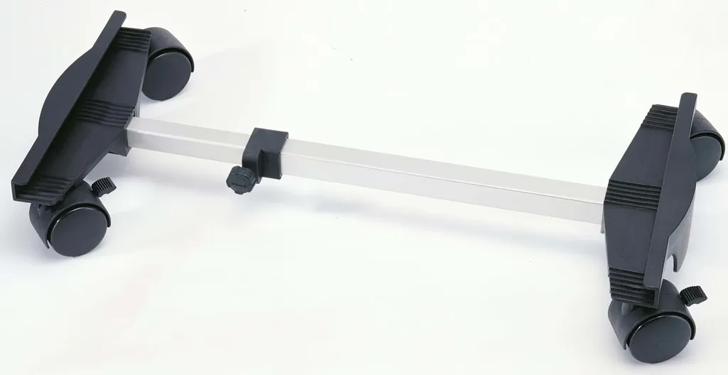 Qlima Rollwagen Für Gasheizer Chariot 35-57,5 Cm Schwarz Und Silbern 2 Qlima Rollwagen Für Gasheizer Chariot 35-57,5 Cm Schwarz Und Silbern – Bild 2