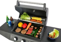 Gasgrill "San Angelo" 3-Brenner -Grünwelt Exporteren Garten-Winkel f203a406898fffdb769523598feb149a