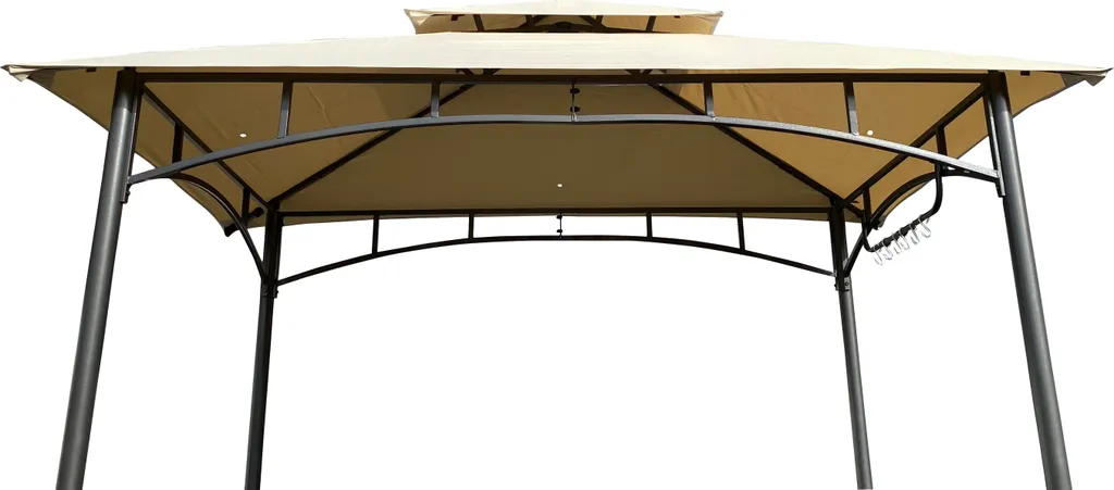 Grasekamp Grillpavillon BBQ 1,5x2,4m Inkl. Flammschutzdach Sand 3 Grasekamp Grillpavillon BBQ 1,5x2,4m Inkl. Flammschutzdach Sand – Bild 3