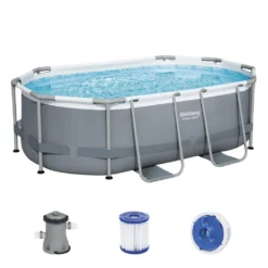 Bestway® Power Steel™ Frame Pool Set Mit Filterpumpe 305 X 200 X 84 Cm, Grau, Oval 36 Bestway® Power Steel™ Frame Pool Set Mit Filterpumpe 305 X 200 X 84 Cm, Grau, Oval -Grünwelt Exporteren Garten-Winkel f2674e2c786ee321c294e0623a67ad95