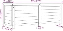 VidaXL Outdoor-Kissenbox Weiß 150x50x56 Cm Massivholz Tanne 13 VidaXL Outdoor-Kissenbox Weiß 150x50x56 Cm Massivholz Tanne -Grünwelt Exporteren Garten-Winkel f2812001ca78a280443246ed2e8154ee