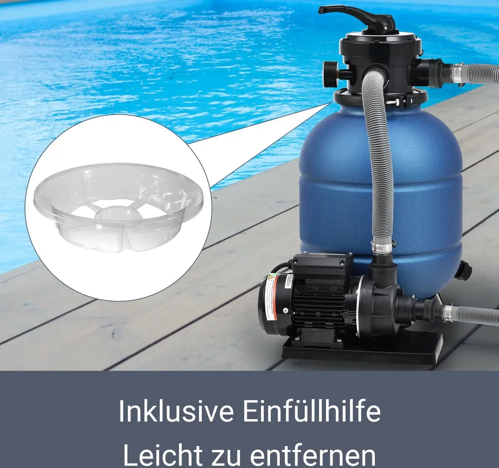 Juskys Sandfilteranlage PSFA20A – Robuster Pool-Filter Mit 4 Wege-Ventil Und Druckanzeige - Mit Selbstreinigungsfunktionen Und Winterfest 8 Juskys Sandfilteranlage PSFA20A – Robuster Pool-Filter Mit 4 Wege-Ventil Und Druckanzeige - Mit Selbstreinigungsfunktionen Und Winterfest – Bild 8