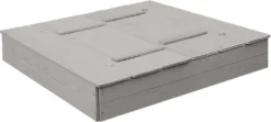 Roba Sandkasten Mit Deckel Aufklappbar Zu 2 Bänken, Massivholz, Wetterfest, Grau, 21,5x127x123,5cm -Grünwelt Exporteren Garten-Winkel f2d209ef50fad05f67f69da9ee8fc285