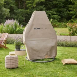 HOME DELUXE - Polyrattan Hängesessel TWIN Grau - Komplett Inkl. Regenabdeckung Hängestuhl Hängekorb Gartenliege -Grünwelt Exporteren Garten-Winkel f2d9e9731bf3dd779ac5cc06c99c690f