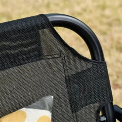 Outsunny 3-Sitzer Hollywoodschaukel Schaukelstuhl Outdoor Gartenliege UV-beständig Hochwertiges Metallrohr Winkeleinstellbar Schwarz -Grünwelt Exporteren Garten-Winkel f300257fbb81c609852256a06ccd7623