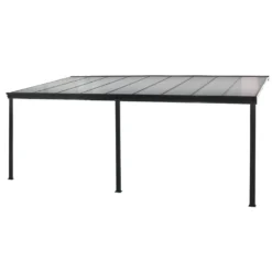Terrassenüberdachung 495 X 303 X 226 / 278 Cm (Grau) -Grünwelt Exporteren Garten-Winkel f30f62ec71c333fde8e9e26e65360a14