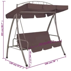 VidaXL Hollywoodschaukel Mit Bettfunktion Und Dach Kaffeebraun 11 VidaXL Hollywoodschaukel Mit Bettfunktion Und Dach Kaffeebraun -Grünwelt Exporteren Garten-Winkel f316039016e0d3dbdecd0a8f88deaa97