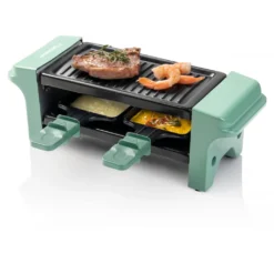 Bestron Raclette Für 1 Bis 2 Personen, Mini Tischgrill Mit Zwei Pfännchen Und Zwei Holzschabern, 350 Watt, Farbe: Grün/Schwarz 22 Bestron Raclette Für 1 Bis 2 Personen, Mini Tischgrill Mit Zwei Pfännchen Und Zwei Holzschabern, 350 Watt, Farbe: Grün/Schwarz -Grünwelt Exporteren Garten-Winkel f410d421db0fa0f1067ebd8c0755cee8