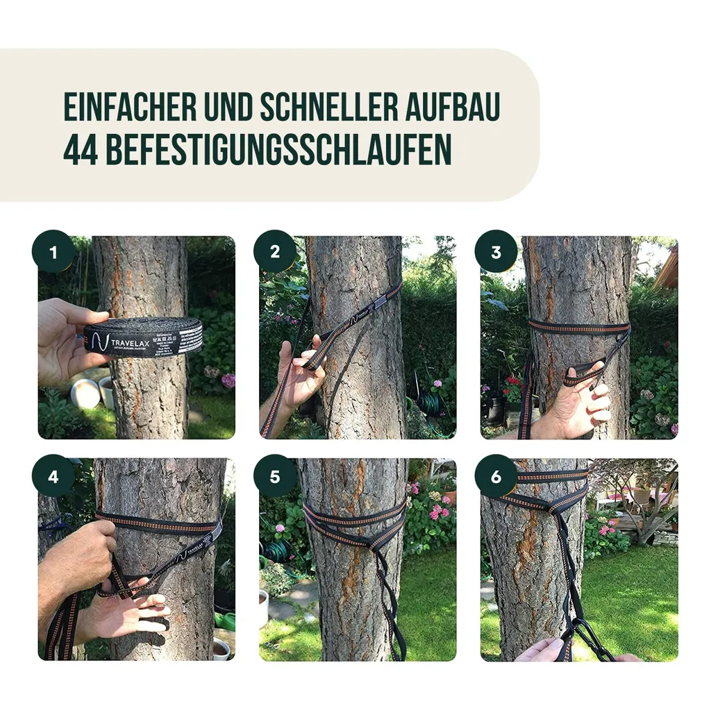 Hängemattenaufhängung 180kg Belastbarkeit 11 Schlaufen 2 Hängemattenaufhängung 180kg Belastbarkeit 11 Schlaufen – Bild 2